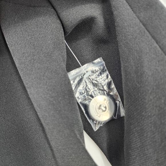 Modcloth Long Black 3 Button Collared Lightweight Blazer Jacket Size XL - Picture 3 of 5